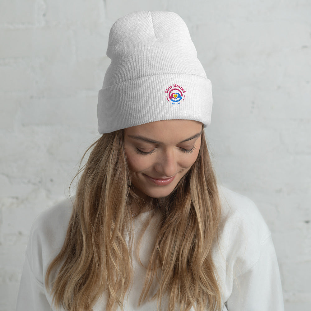 Girls United by Love logo Cuffed Beanie