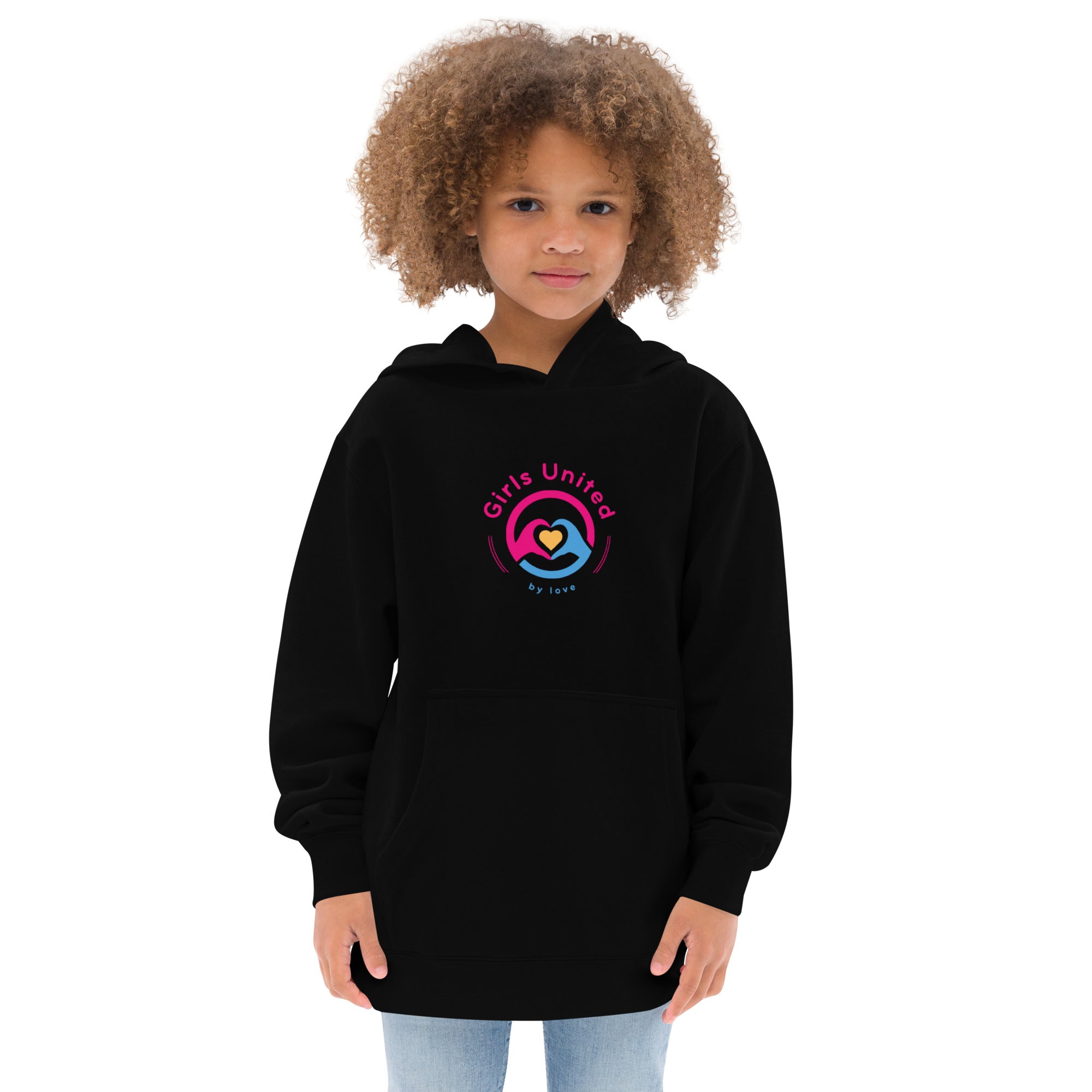 Girls United by Love Kids fleece hoodie, Children's size