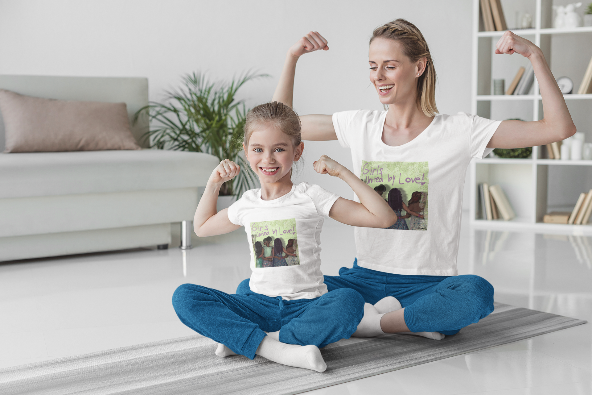 "Girls United By Love", Relaxed T-Shirt designed by Ocean Brown