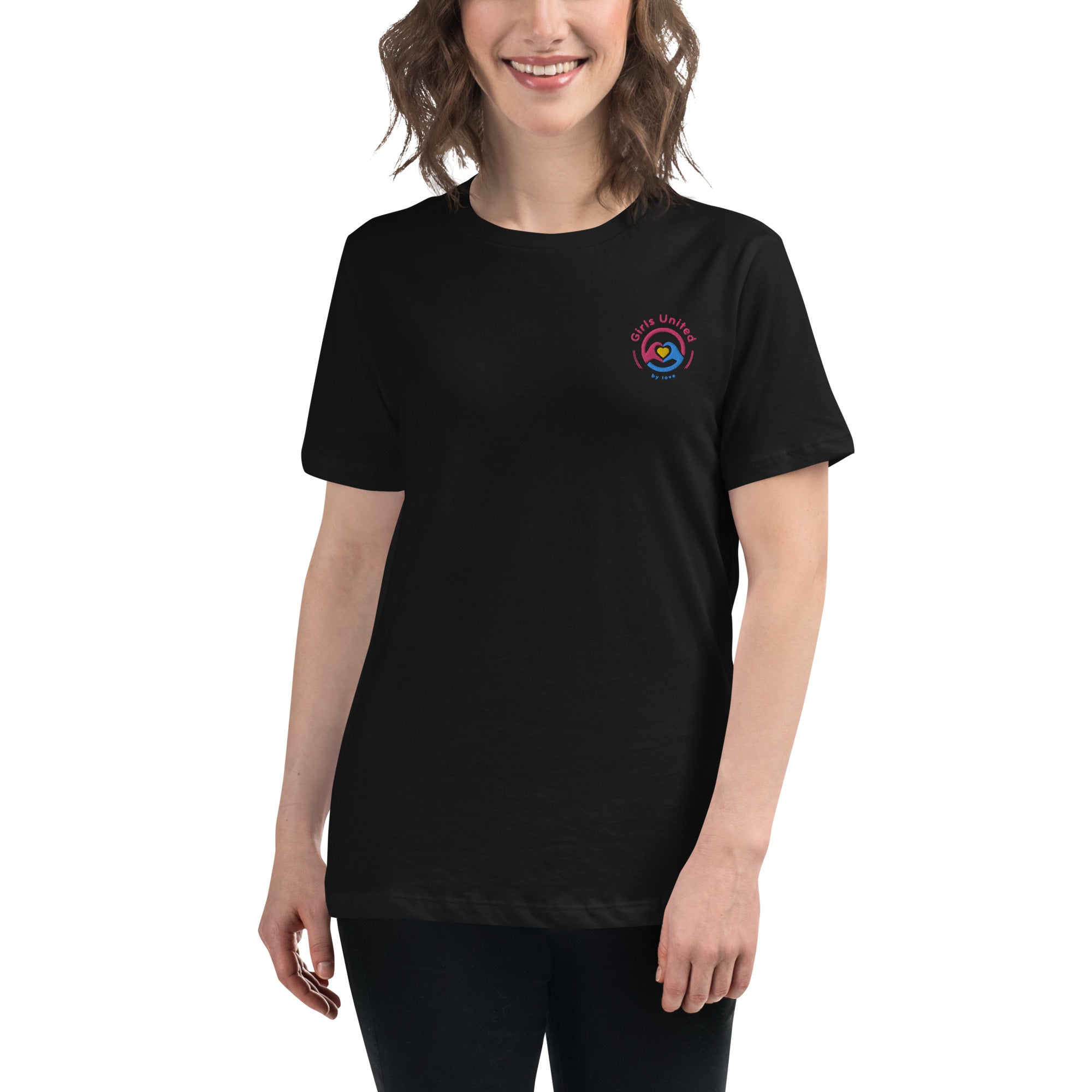 Girls United by Love Logo Women's Relaxed T-Shirt